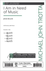 I Am in Need of Music SATB choral sheet music cover